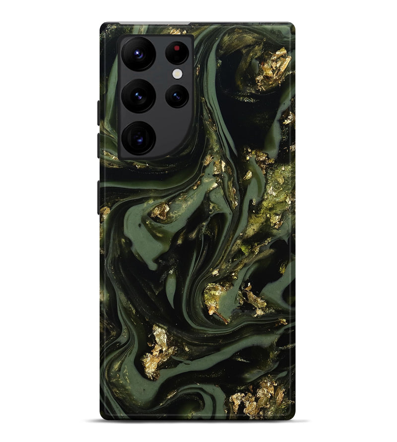 Galaxy S22 Ultra ResinArt Live Edge Phone Case - Yaakov (Green, 811841)