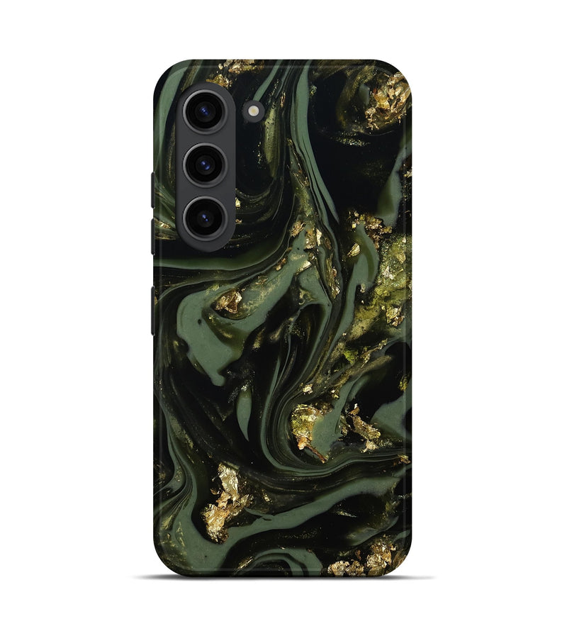 Galaxy S23 ResinArt Live Edge Phone Case - Yaakov (Green, 811841)