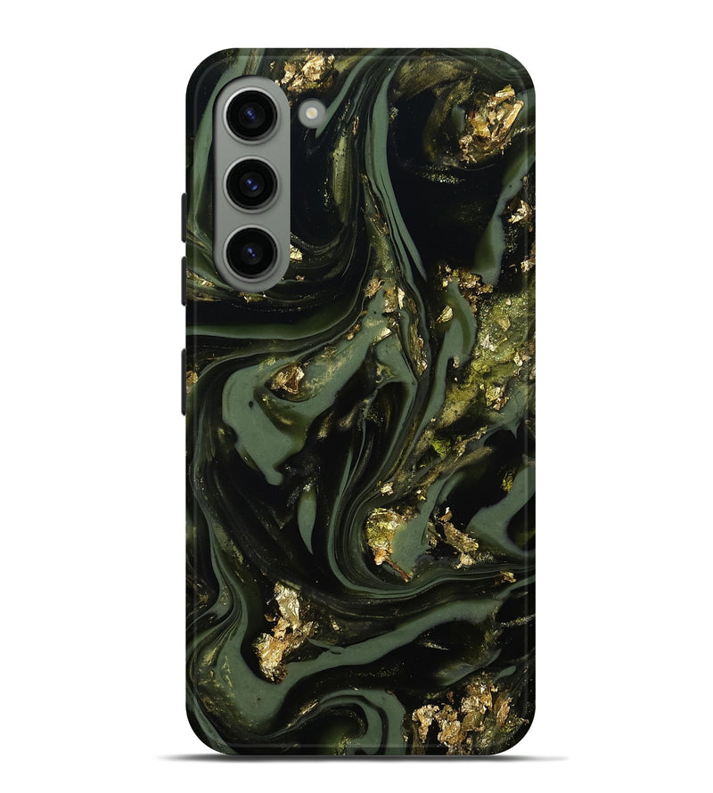 Galaxy S23 Plus ResinArt Live Edge Phone Case - Yaakov (Green, 811841)
