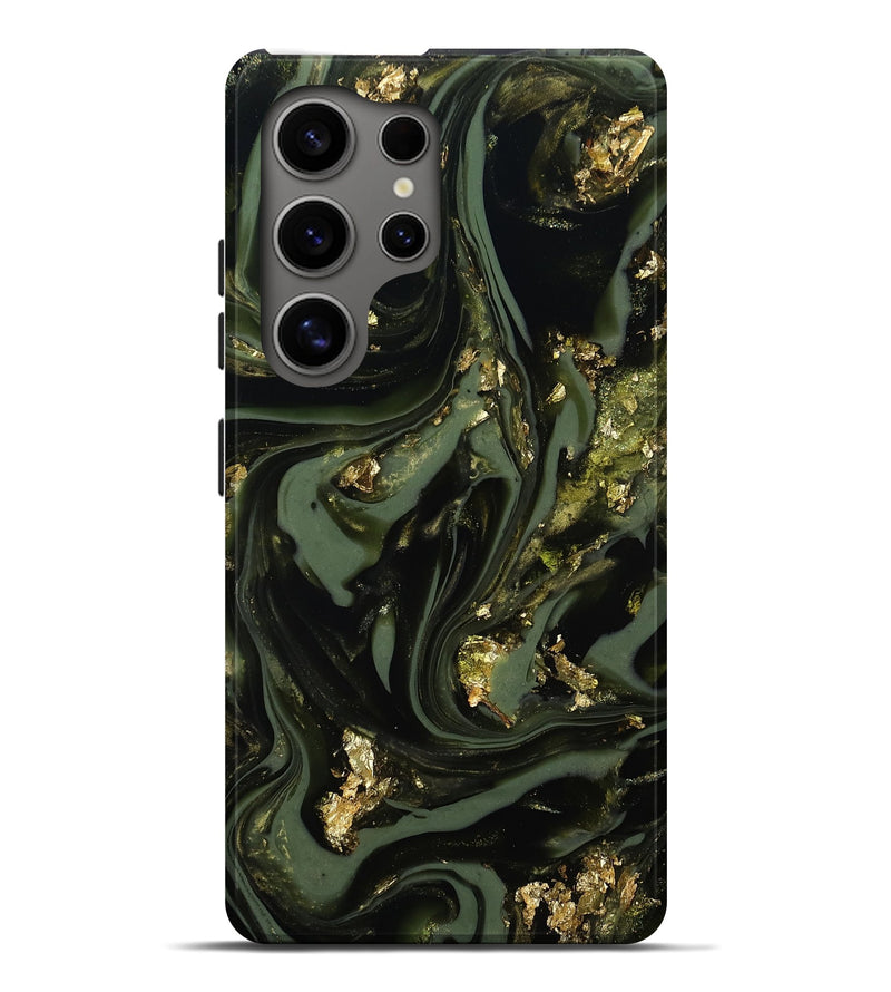 Galaxy S25 Ultra ResinArt Live Edge Phone Case - Yaakov (Green, 811841)