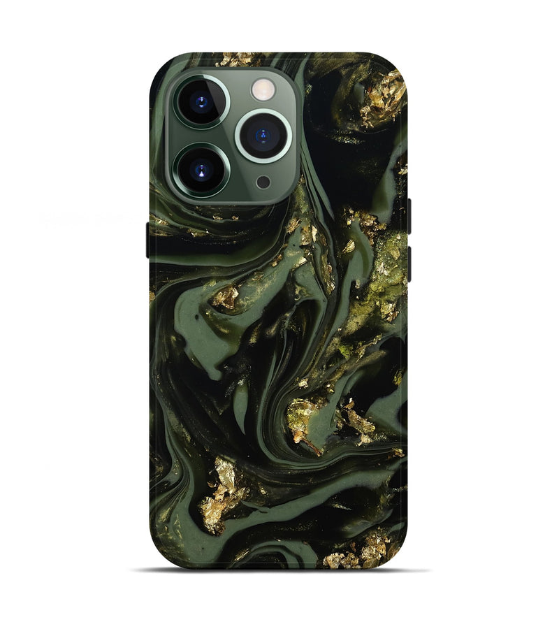 iPhone 13 Pro ResinArt Live Edge Phone Case - Yaakov (Green, 811841)