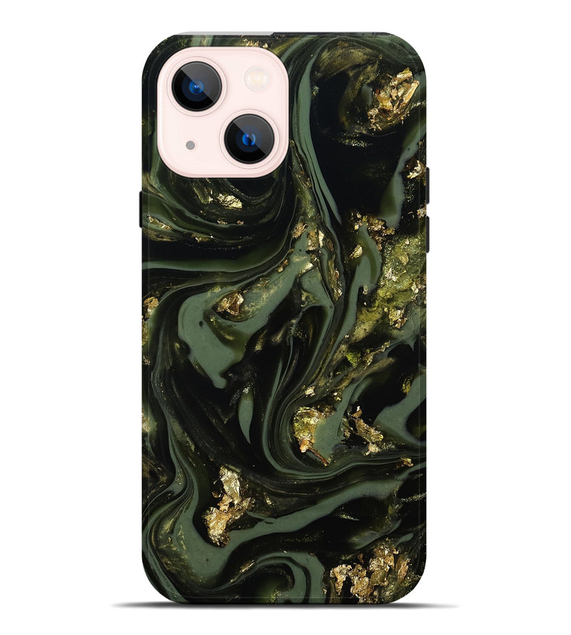 iPhone 14 Plus ResinArt Live Edge Phone Case - Yaakov (Green, 811841)