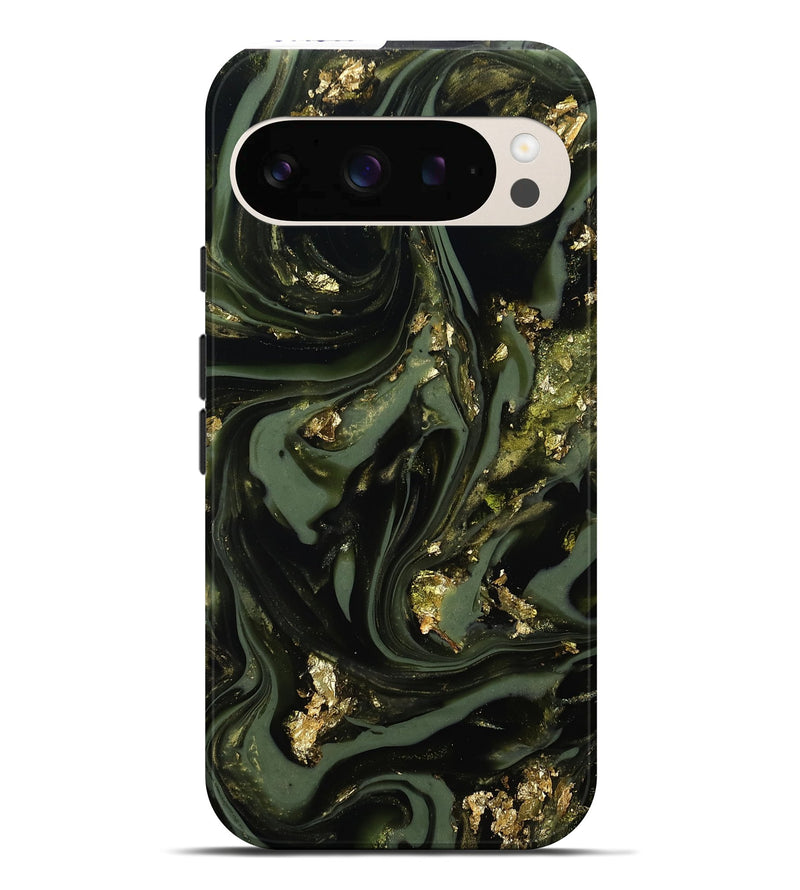 Pixel 10 Pro XL ResinArt Live Edge Phone Case - Yaakov (Green, 811841)