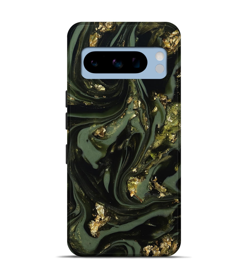 Pixel 8 Pro ResinArt Live Edge Phone Case - Yaakov (Green, 811841)