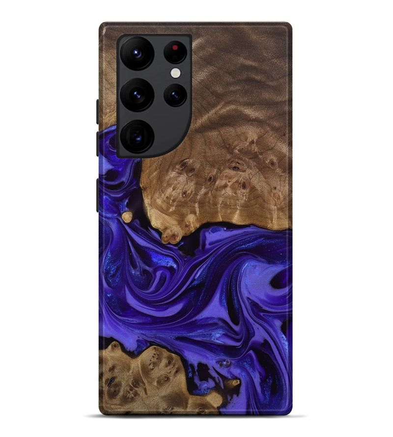 Galaxy S22 Ultra Wood Live Edge Phone Case - Esme (Purple, 811849)