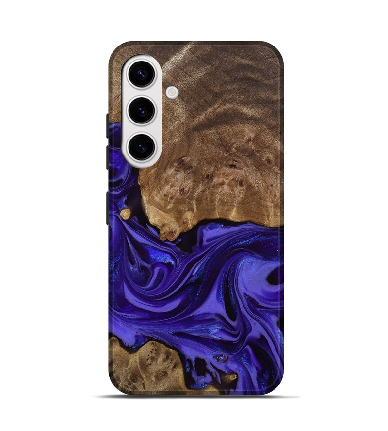 Galaxy S25 Wood Live Edge Phone Case - Esme (Purple, 811849)