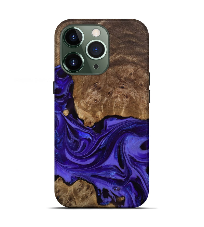 iPhone 13 Pro Wood Live Edge Phone Case - Esme (Purple, 811849)
