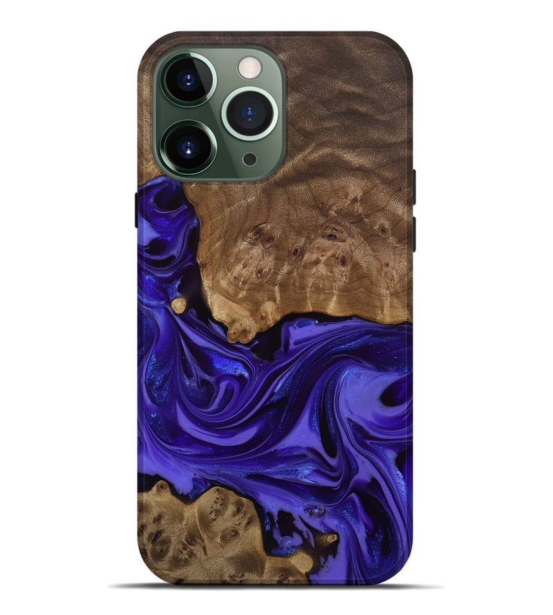 iPhone 13 Pro Max Wood Live Edge Phone Case - Esme (Purple, 811849)