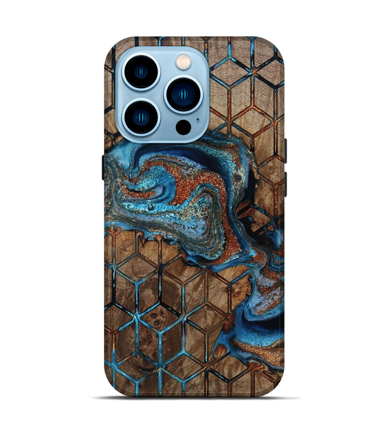 iPhone 14 Pro Wood Live Edge Phone Case - Elianna (Pattern, 811854)