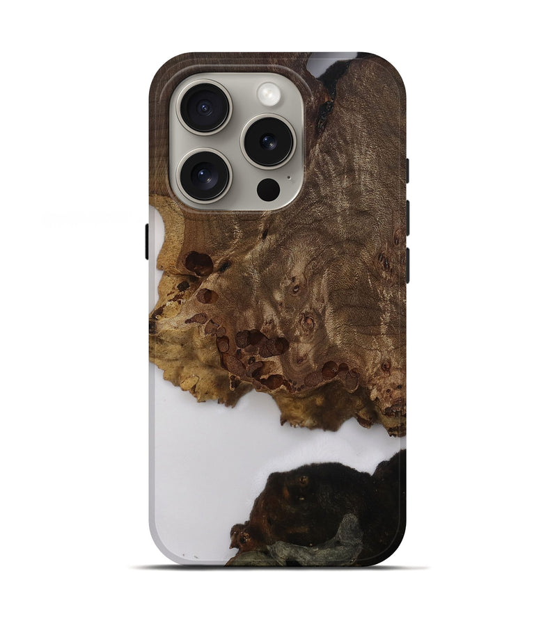 iPhone 16 Pro Wood Live Edge Phone Case - Marcie (Clear, 811855)