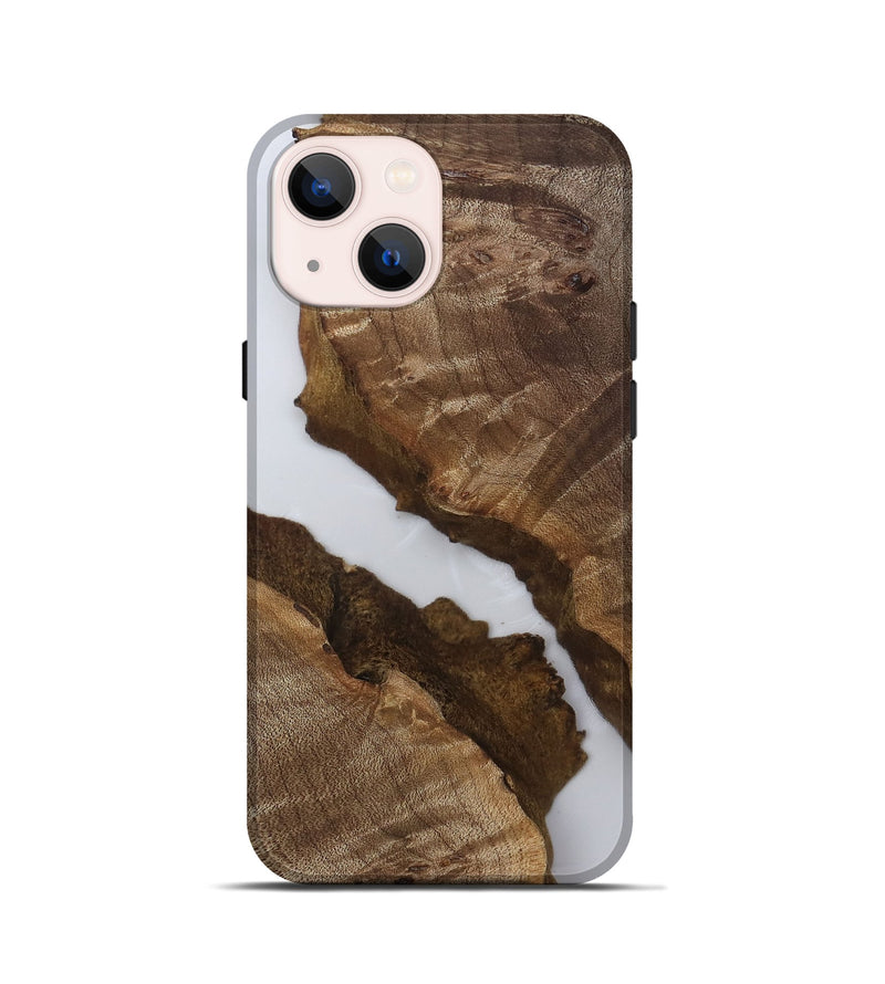 iPhone 13 mini Wood Live Edge Phone Case - Latonia (Clear, 811856)