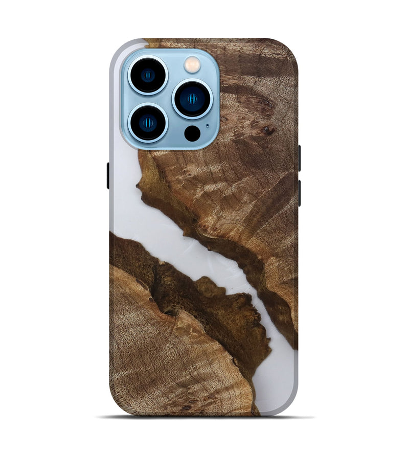 iPhone 14 Pro Wood Live Edge Phone Case - Latonia (Clear, 811856)