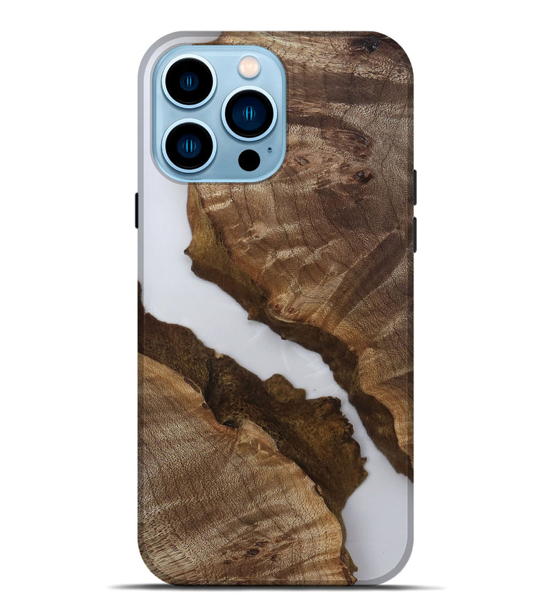 iPhone 14 Pro Max Wood Live Edge Phone Case - Latonia (Clear, 811856)