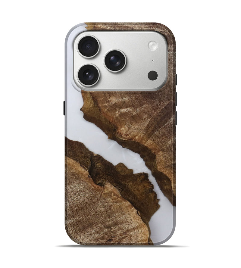 iPhone 17 Pro Wood Live Edge Phone Case - Latonia (Clear, 811856)