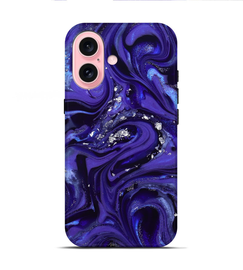 iPhone 16 ResinArt Live Edge Phone Case - Kyree (Purple, 811857)