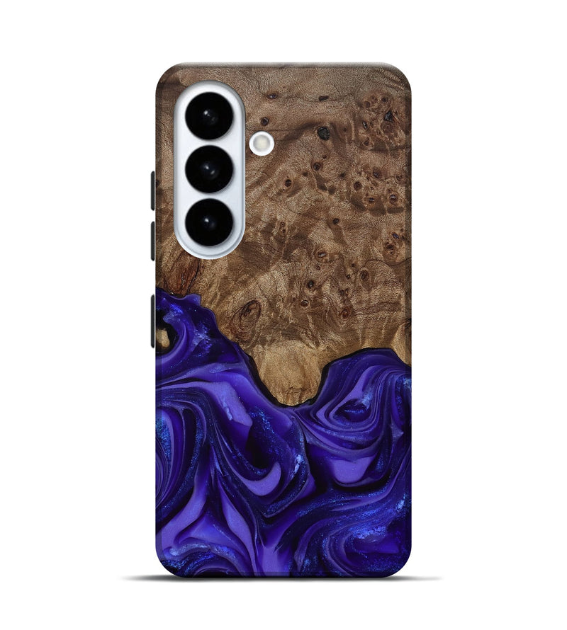 Galaxy S26 Wood Live Edge Phone Case - Lucas (Purple, 811860)