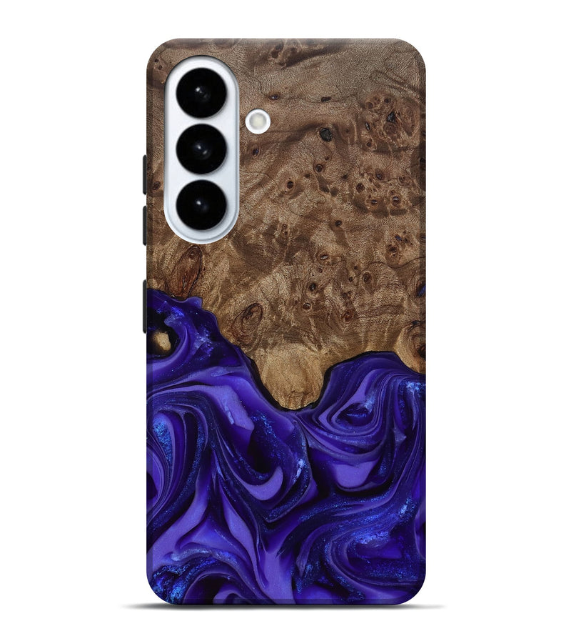 Galaxy S26 Plus Wood Live Edge Phone Case - Lucas (Purple, 811860)