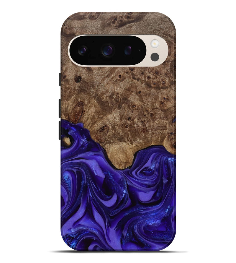 Pixel 9 Pro XL Wood Live Edge Phone Case - Lucas (Purple, 811860)