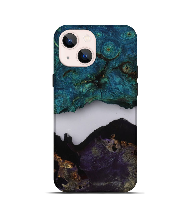 iPhone 13 mini Wood Live Edge Phone Case - Lara (Clear, 811862)