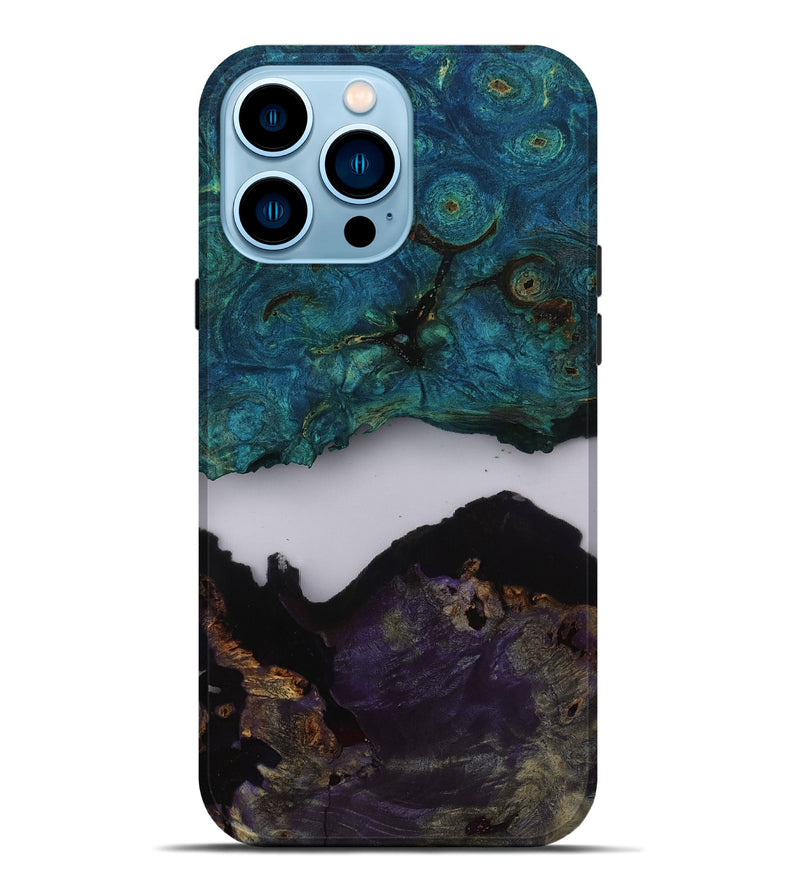 iPhone 14 Pro Max Wood Live Edge Phone Case - Lara (Clear, 811862)