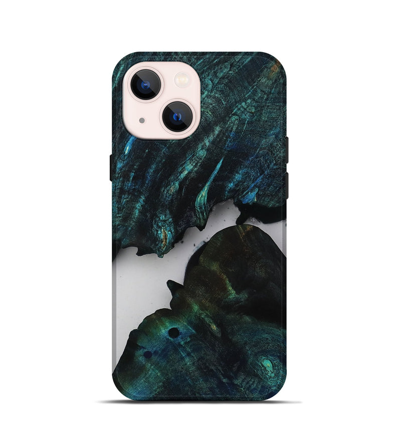 iPhone 13 mini Wood Live Edge Phone Case - Shelby (Clear, 811863)