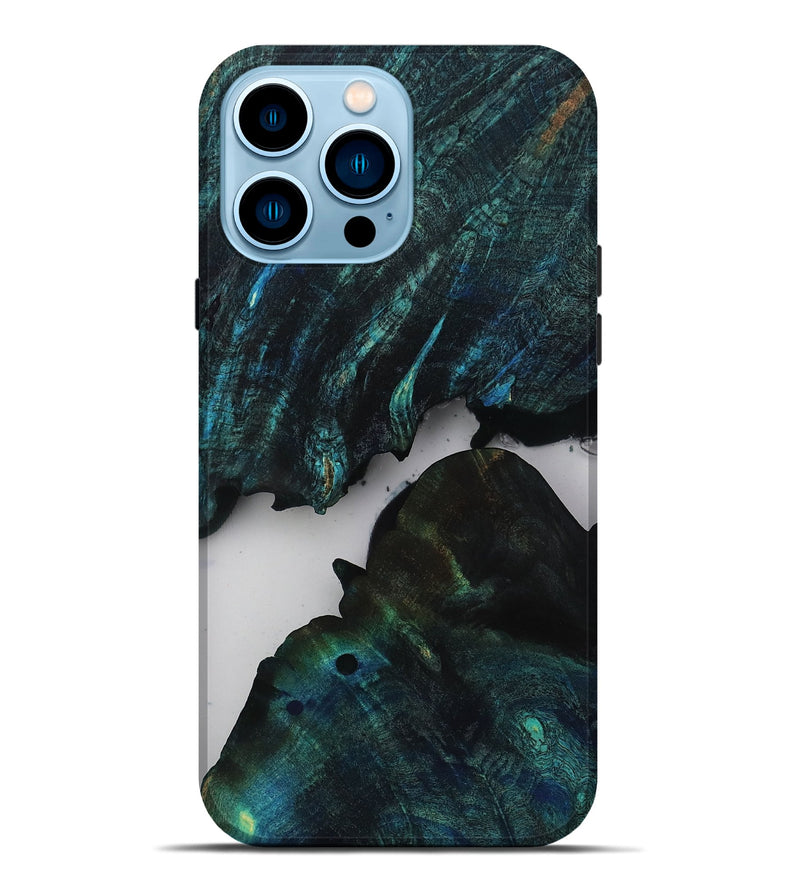 iPhone 14 Pro Max Wood Live Edge Phone Case - Shelby (Clear, 811863)