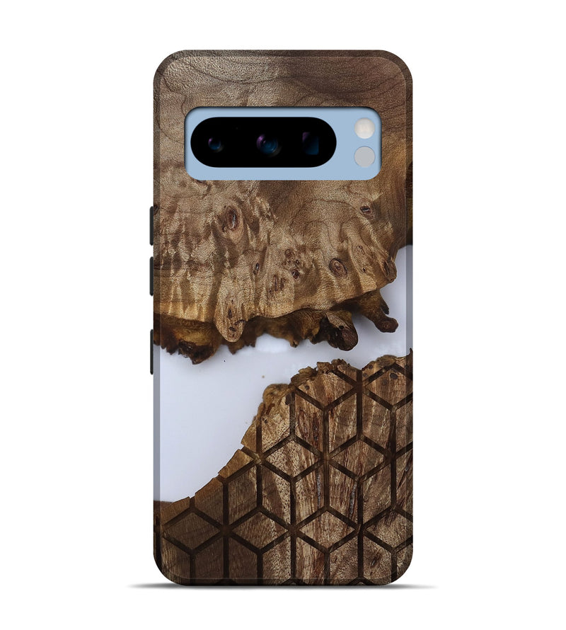 Pixel 8 Pro Wood Live Edge Phone Case - Brook (Clear, 811864)