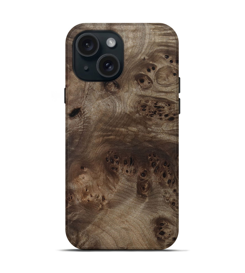 iPhone 15 Wood Live Edge Phone Case - Hardy (Wood Burl, 811865)