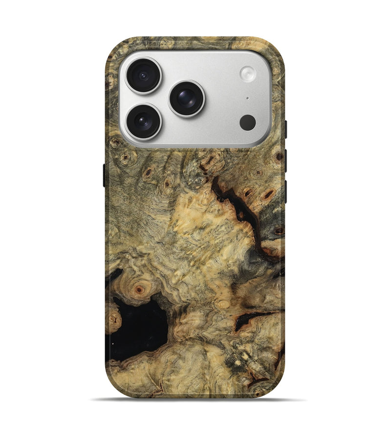 iPhone 17 Pro Wood Live Edge Phone Case - Brycen (Wood Burl, 811867)