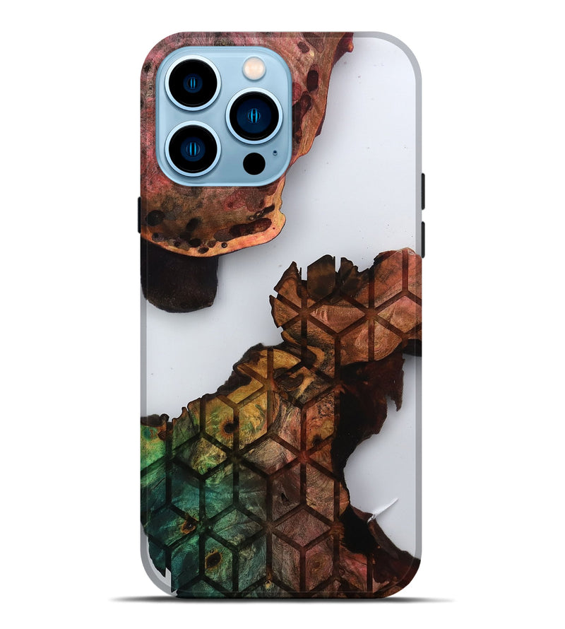 iPhone 14 Pro Max Wood Live Edge Phone Case - Shantel (Clear, 811868)
