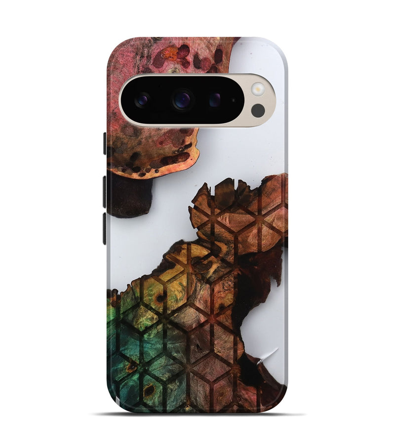 Pixel 9 Pro Wood Live Edge Phone Case - Shantel (Clear, 811868)