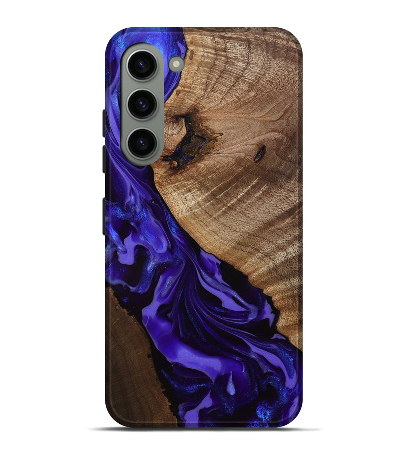 Galaxy S23 Plus Wood Live Edge Phone Case - Belva (Purple, 811876)
