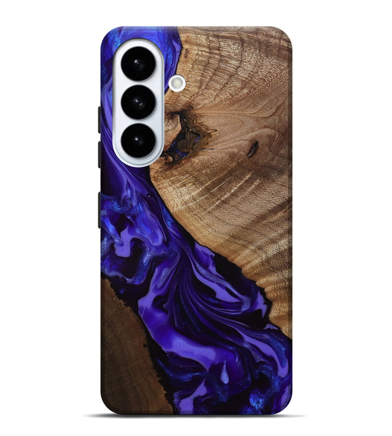 Galaxy S26 Plus Wood Live Edge Phone Case - Belva (Purple, 811876)