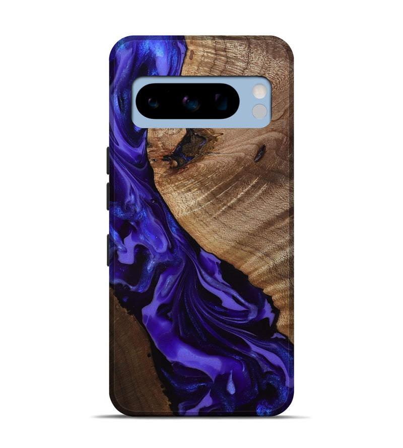 Pixel 8 Pro Wood Live Edge Phone Case - Belva (Purple, 811876)