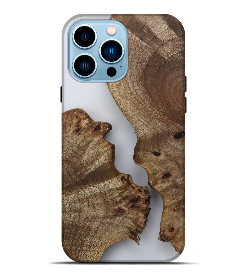 iPhone 14 Pro Max Wood Live Edge Phone Case - Hellen (Clear, 811877)
