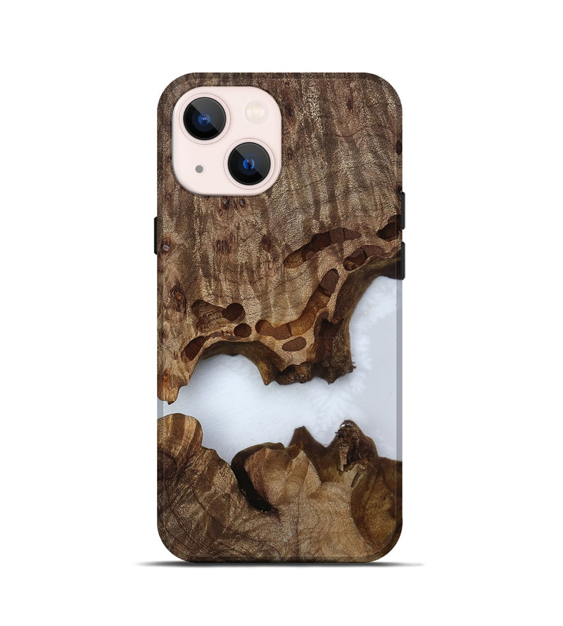iPhone 13 mini Wood Live Edge Phone Case - Laquita (Clear, 811887)