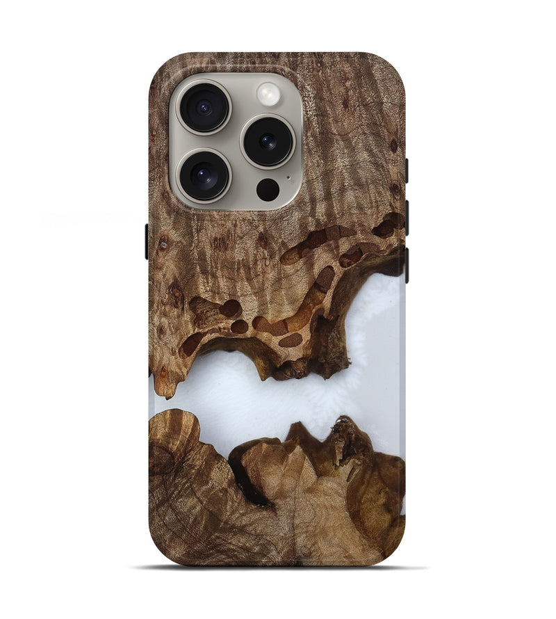 iPhone 16 Pro Wood Live Edge Phone Case - Laquita (Clear, 811887)