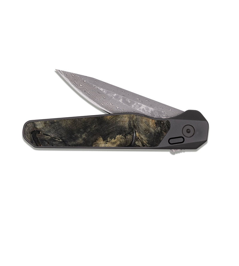 EDC Dark Damascus Wood Pocket Knife - Thelma (Cosmos, 811913)