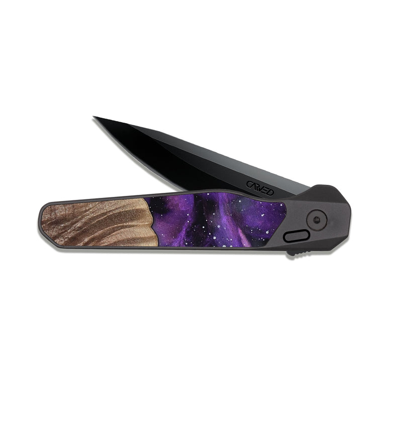 EDC Dark Slate Wood Pocket Knife - Sage (Cosmos, 811973)