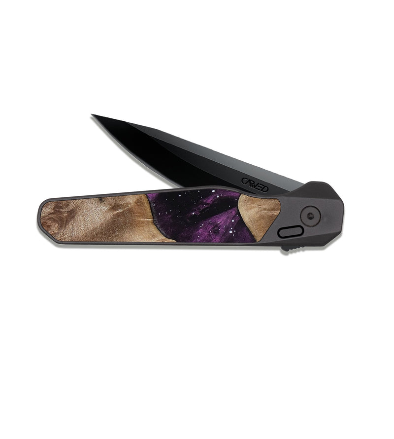 EDC Dark Slate Wood Pocket Knife - Lenore (Cosmos, 811978)