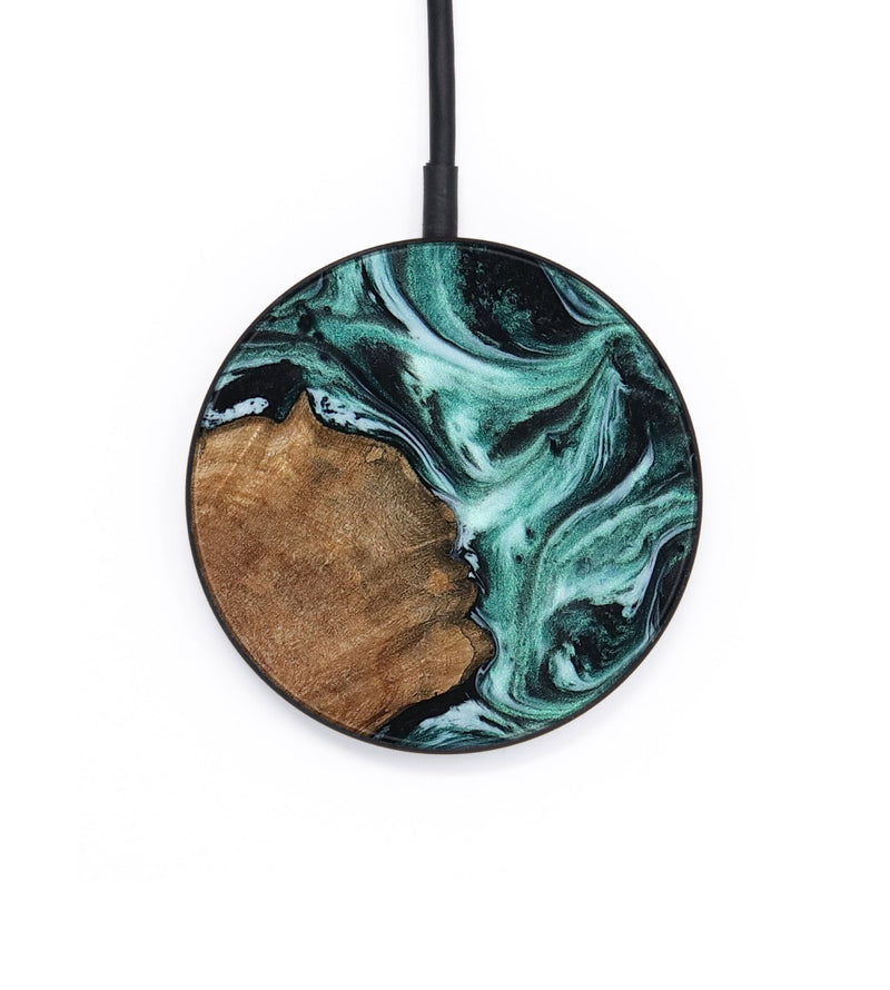 Circle Wood Wireless Charger - Lavina (Green, 811983)