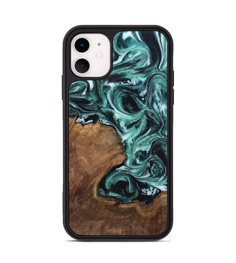 iPhone 11 Wood Phone Case - Lavina (Green, 811983)