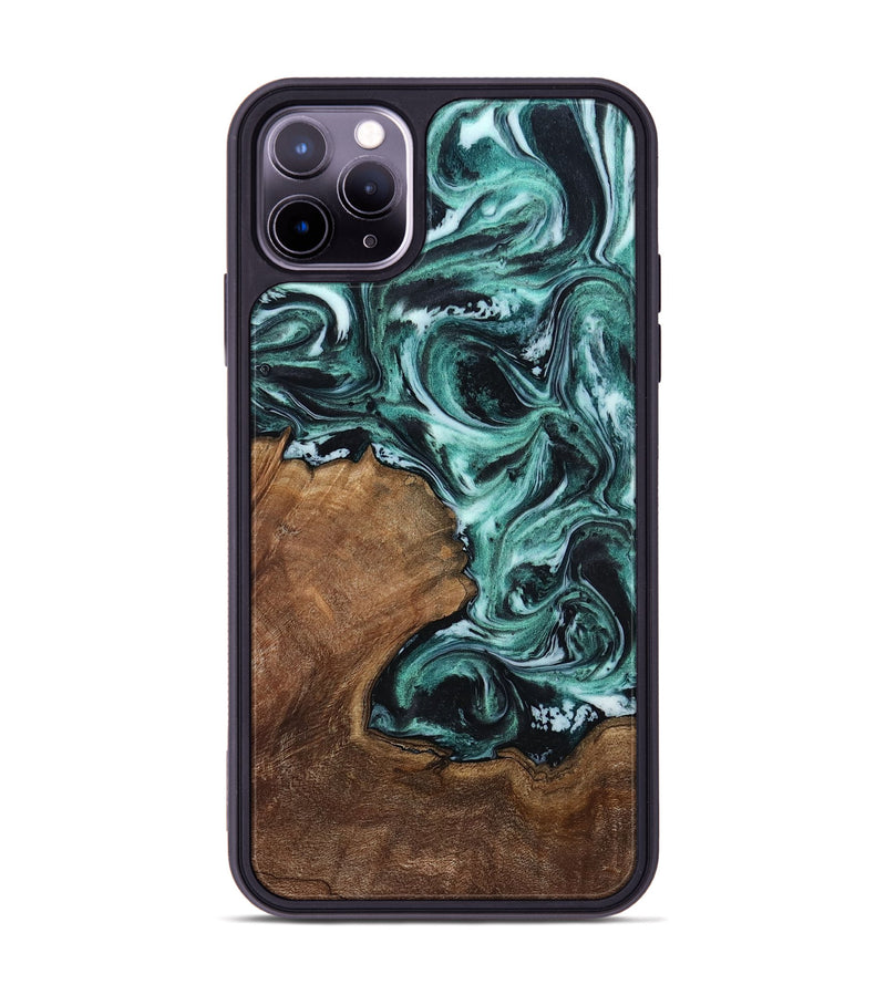 iPhone 11 Pro Max Wood Phone Case - Lavina (Green, 811983)