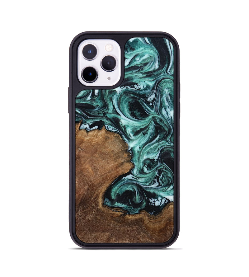 iPhone 11 Pro Wood Phone Case - Lavina (Green, 811983)