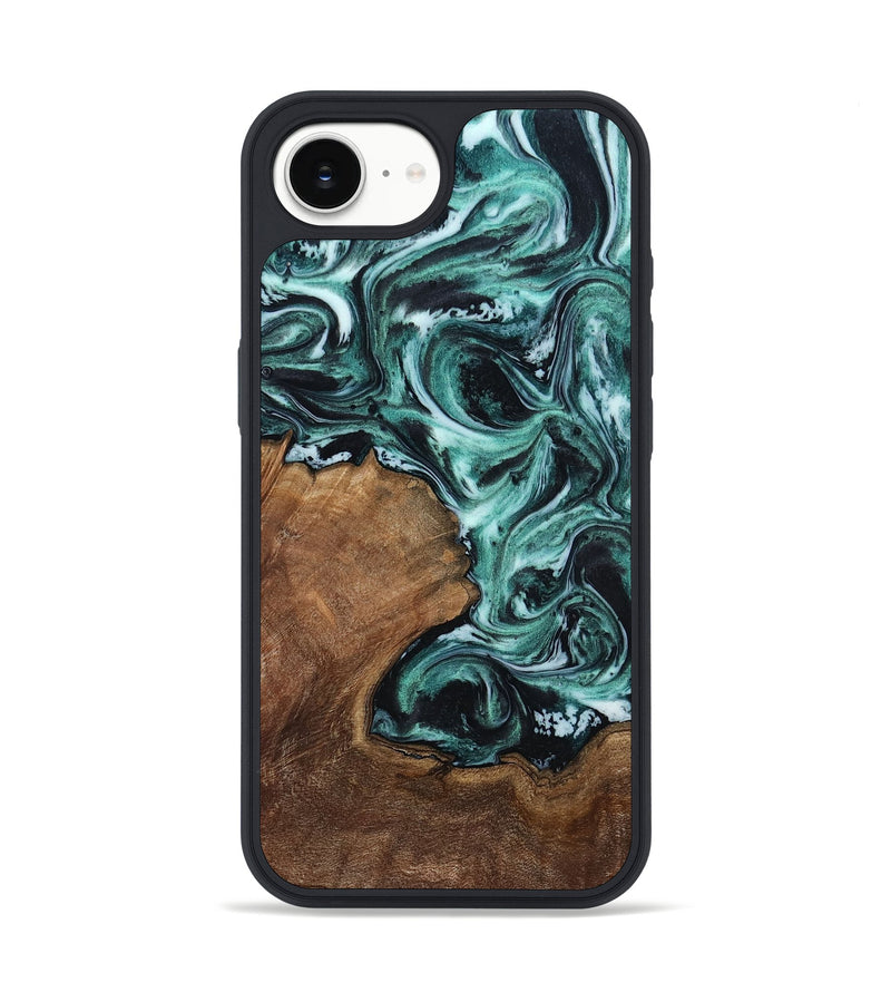 iPhone 16e Wood Phone Case - Lavina (Green, 811983)