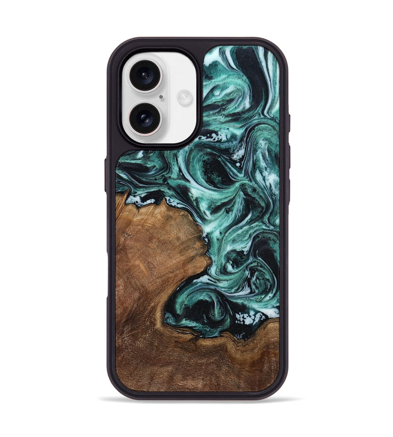 iPhone 17 Wood Phone Case - Lavina (Green, 811983)