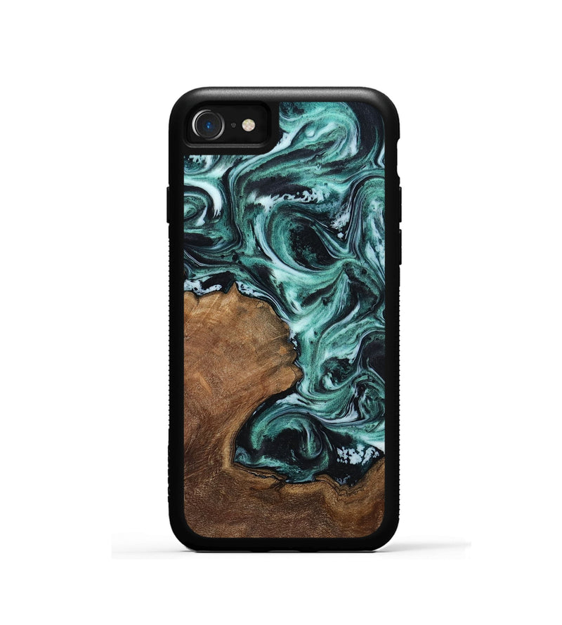 iPhone SE Wood Phone Case - Lavina (Green, 811983)