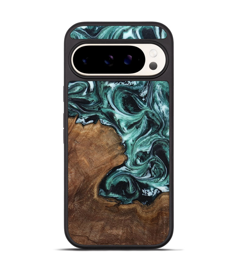 Pixel 9 Wood Phone Case - Lavina (Green, 811983)
