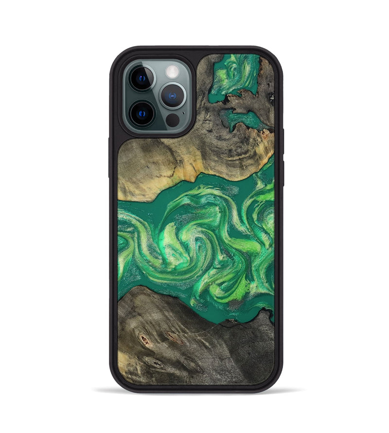 iPhone 12 Pro Wood Phone Case - Malani (Green, 811984)