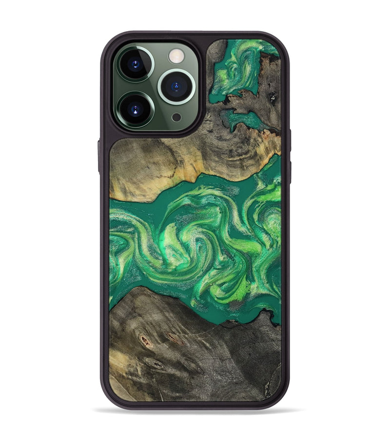 iPhone 13 Pro Max Wood Phone Case - Malani (Green, 811984)